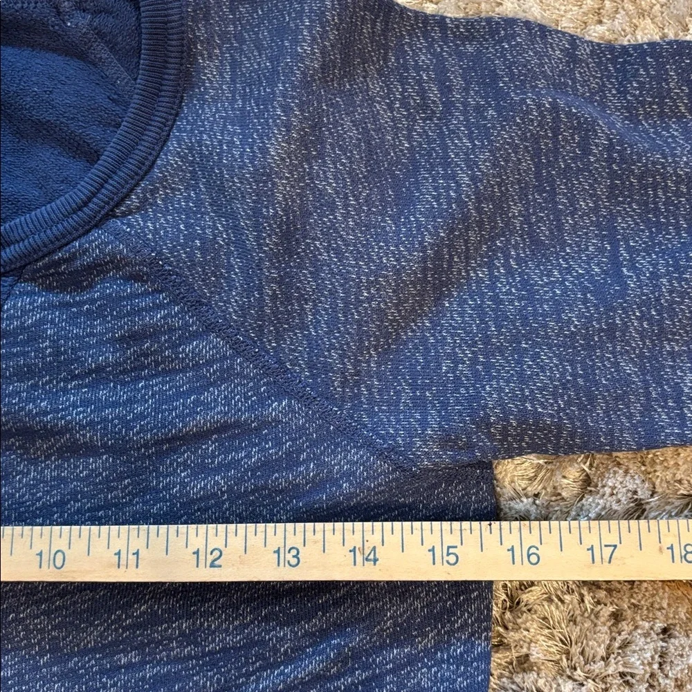 J Crew French Terry Blue Sweatshirt EUC Sz XXS Loungewear Athleisure